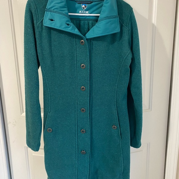 Kuhl Jackets & Blazers - KUHL Savina Alfpaca Fleece Jacket Coat Womens Size Small Full Length Button Up
